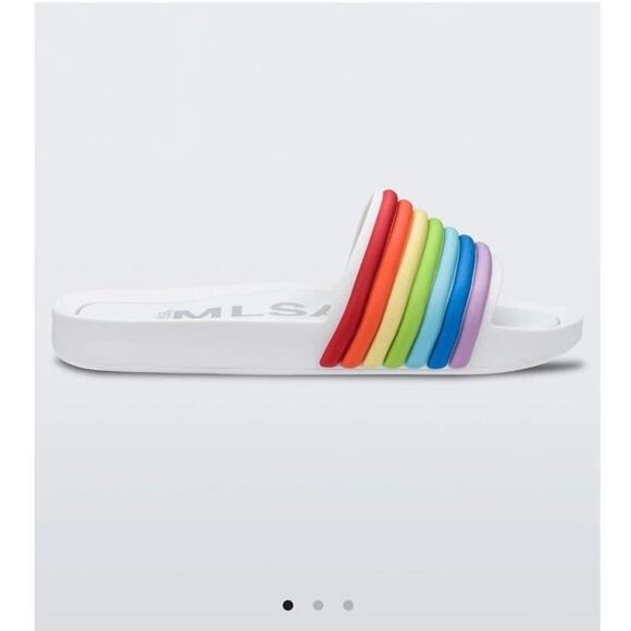 MLSA Melissa Rainbow Beach Slides NEW! US 8, EUR 39 S104 - Picture 1 of 8